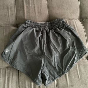 Lululemon shorts, black, size 4 tall